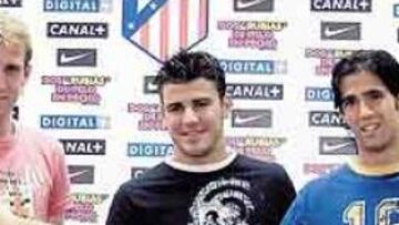 <b>TRIUNVIRATO. </b>Raúl Medina, Braulio y Jacobo, ayer tras conocer que iban con el primer equipo.