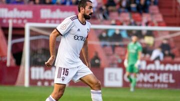 Sergi Maestre durante un partido con el Albacete.