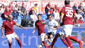 La Roma se disipa y pierde la oportunidad de pasar al Lazio