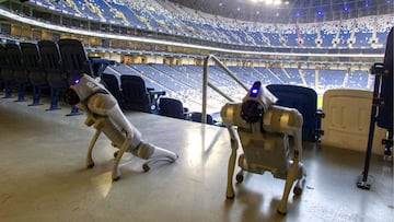 México contará con perros robot tácticos para reforzar plan de seguridad en el Estadio Monterrey durante el Mundial 2026.