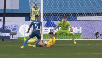 Barrios anota su segundo gol con el Zenit