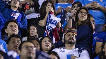 Fans o Aficion during the Semifinal second leg match between Cruz Azul and America as part of the Liga BBVA MX, Torneo Apertura 2024 at Ciudad de los Deportes Stadium on December 08, 2024 in Mexico City, Mexico.