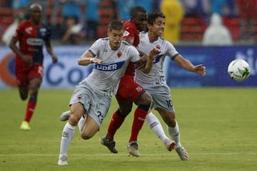 Andrés Cadavid, Andrés Ricaurte y Yesid Díaz anotaron los goles de la victoria 3-1 del Medellín frente a Patriotas. Santiago Orozco puso el descuento.