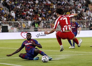 Umtiti y Joao Félix.