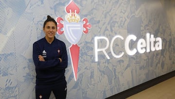 Vero Boquete en la ciudad deportiva del Celta de Vigo