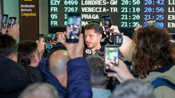 Guido, a su llegada a Valencia.