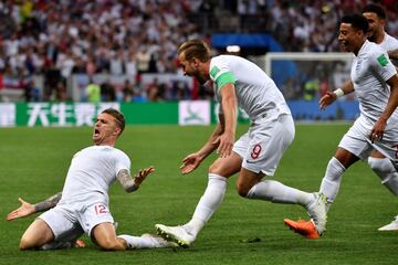 0-1. Kieran Trippier celebró el primer g