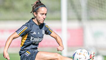 Maite Oroz durante un entrenamiento.