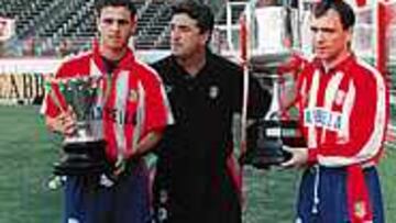 DECISIVOS. Biagini, Antic y Pantic fueron fundamentales en la conquista del histórico doblete atlético.