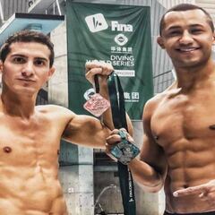 La dupla Pacheco-Ocampo ganó plata en la Serie Mundial de Clavados