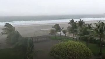 Así son lo efectos del Huracán Agatha en Puerto Escondido tras su llegada a Oaxaca
