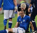 Chiellini, duda para los cuartos por una lesión muscular
