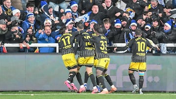 La alegría compartida con la afición por el empate en Burgos.