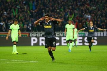 El duelo del Manchester City - Borussia Monchengladbach por Champions League en el  Borussia Park Stadium 