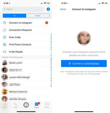 Cómo hablar a tus contactos de Instagram por Facebook Messenger