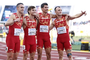 Sergio López, Jesús Gómez, Pol Retamal,y Bernat Canet.