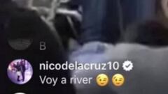 Nico de La Cruz asegura que irá River