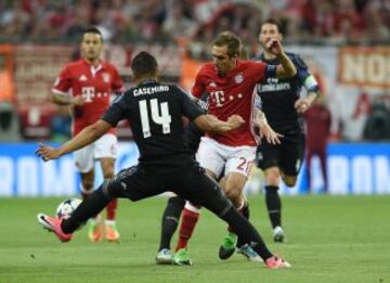 Casemiro and Lahm.