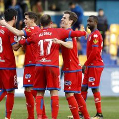 El doblete de Higinio da alas al Numancia, que se pone cuarto