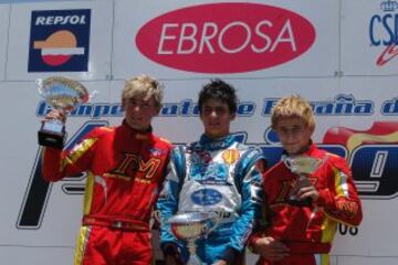 En junio de 2008, Sainz Jr. ganó el Campeonato de España de Karting de Cartaya en Huelva.