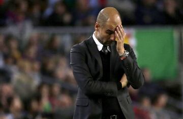 Pep endured a rough night back at the Camp Nou