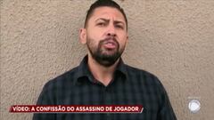 El video del sospechoso de asesinar a futbolista brasileño