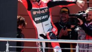 Davies, en el podio de MotorLand.