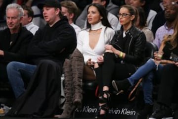 Adriana Lima, durante el Brooklyn Nets-Los Angeles Lakers.