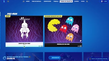 Los objetos de Pac-Man son de la tienda de Fortnite