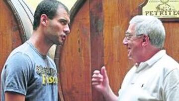 Guardiola y Azcona en 2006