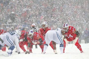 El New Era Field de Buffalo se pintó de blanco con la espectacular nevada que cayó en el juego entre los Indianapolis Colts y los Buffalo Bills. El juego terminó 13-7 en favor de los Bills. La temperatura estaba en -2 grados centígrados con vientos de 29 kilómetros por hora.