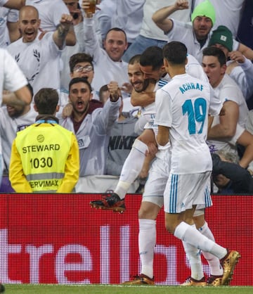 Benzema empató el partido. 1-1.