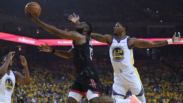 El triple mejorado de James Harden: 'step-back' a una pierna