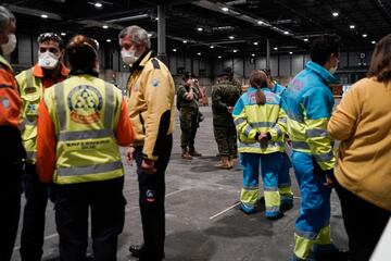 As Spain fights the spread of Covid-19, Madrid's IFEMA conference centre has been repurposed as a temporary hospital, with 5,500 beds.