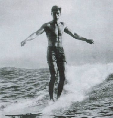 Duke Kahanamoku Olympic gold medallist and surfer