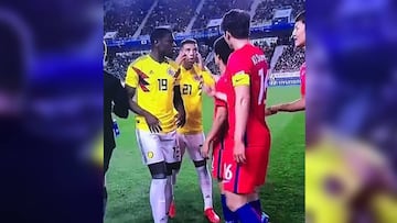 El polémico gesto racista de jugador colombiano