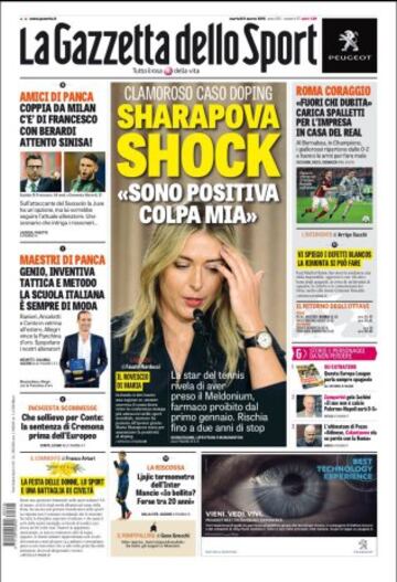 Portadas de la prensa mundial