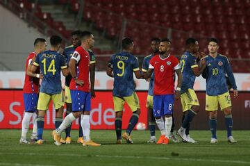 Con el empate en Chile, Colombia llega a 4 puntos y es tercero en la tabla de posiciones de la Eliminatorias a Qatar 2022.
