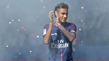 Neymar, en su presentación.