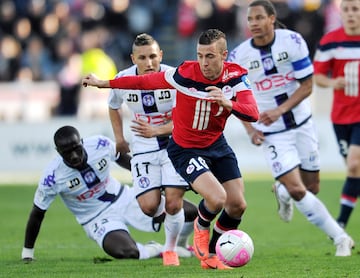 Eden Hazard, en abril de 2012, en uno de sus últimos partidos como jugador del Lille.