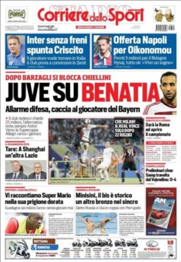 Portadas de la prensa deportiva