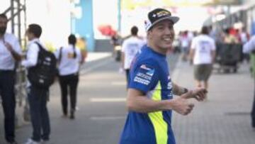 Aleix Espargaró, encantado con su tercero en los libres.