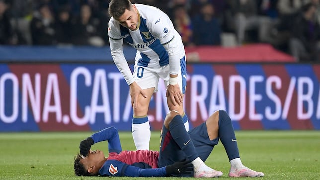 Lamine: pruebas este lunes para valorar el tobillo derecho