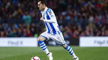 Juanmi en el Bar&ccedil;a-Real Sociedad