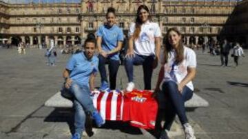 EN SALAMANCA. De izquierda a derecha, Nagore Calder&oacute;n, Lola Gallardo, Marta Xargay y Leo Rod&iacute;guez