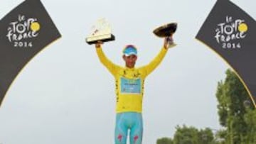 Vincenzo Nibali, ganador en Par&iacute;s del &uacute;ltimo Tour de Francia.