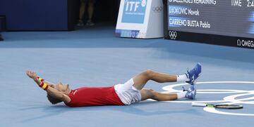 Pablo Carreño se tiró al suelo y lloró como un niño