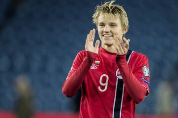 Odegaard playing for Norway, before joining Real Madrid