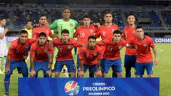 Formación confirmada de Chile hoy ante Colombia en el Preolímpico