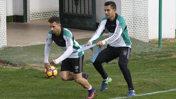 Rubén Castro, durante un entrenamiento.